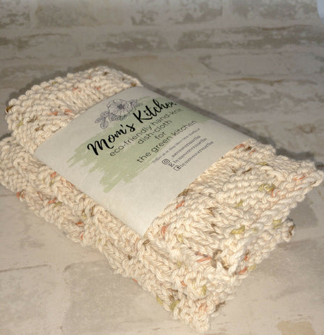 Natural- Knitted Dish Cloths