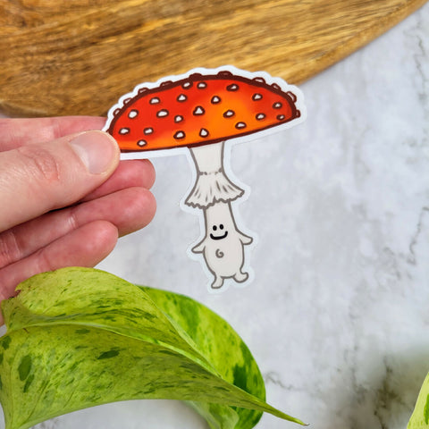 Fly Agaric 3" Vinyl Sticker