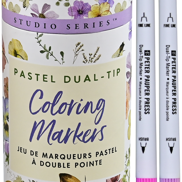 Studio Series Dual-Tip Pastel Markers (Set of 24)