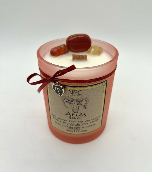 Aries Zodiac Candle