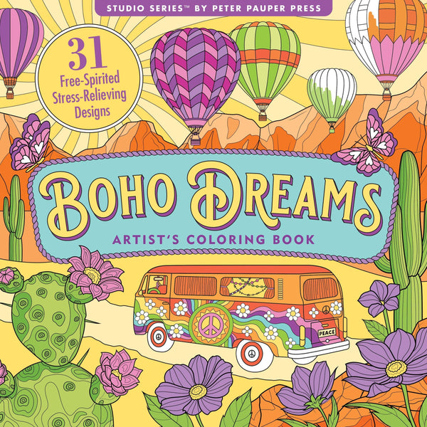 Boho Dreams Adult Coloring Book