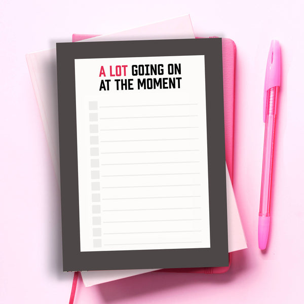 A Lot Going On Funny Taylor Swift Notepad To Do List Planner - Pop Cult Paper Co.