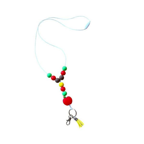 Beaded Lanyard - Apple