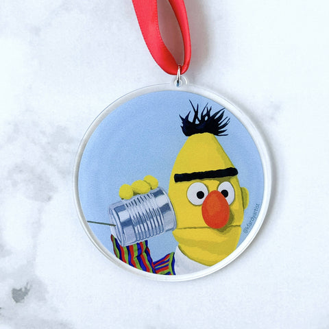 "Bert, I'm Gay." #2 (Bert with tin can phone) ornament - Shop Motif