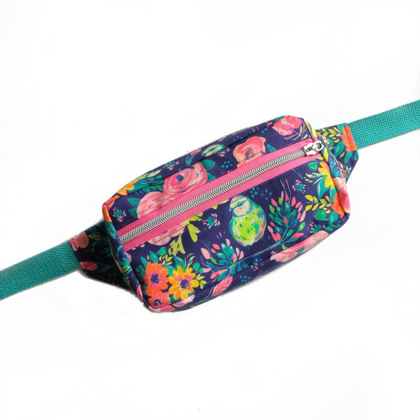 Bird and Flowers Belt Bag