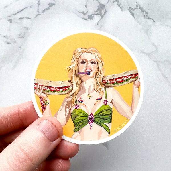 Britney Spears Party Sub sticker