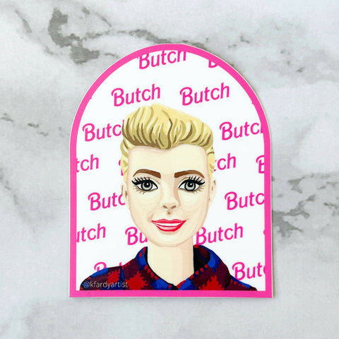 Butch Barbie sticker - Shop Motif