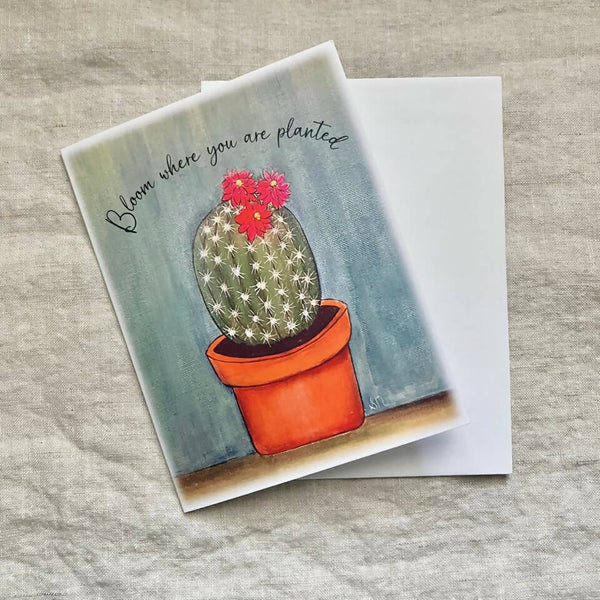 Cactus Notecard - Shop Motif