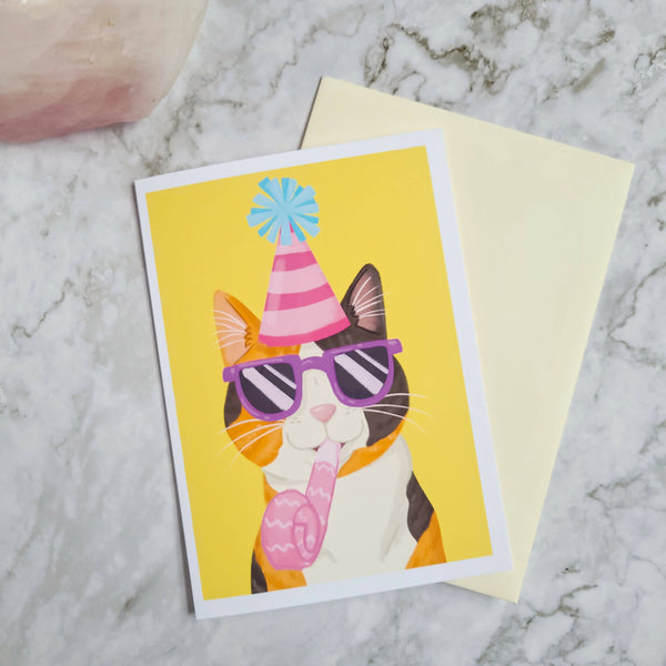 Calico Party Animal 5x7