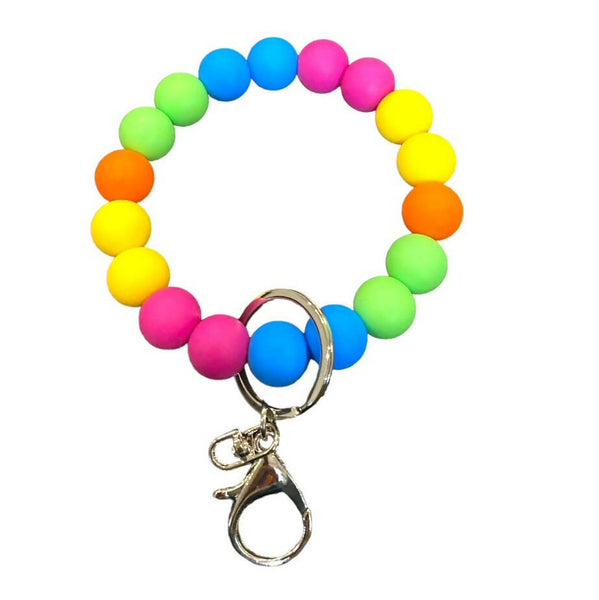 Candy Bead Wristlet Key Chain