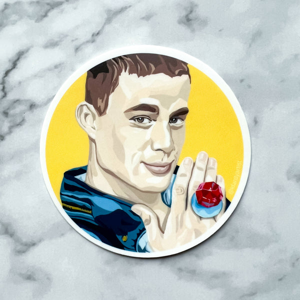 Channing Tatum Ring Pop sticker - Shop Motif