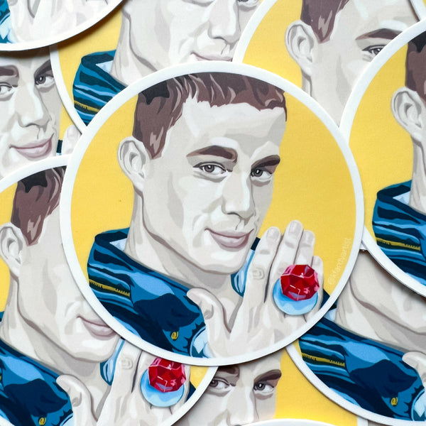 Channing Tatum Ring Pop sticker