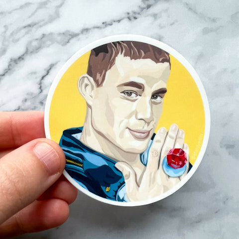 Channing Tatum Ring Pop sticker - Shop Motif