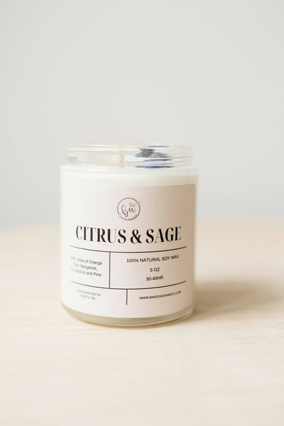 Citrus & Sage Soy Candle - 5oz