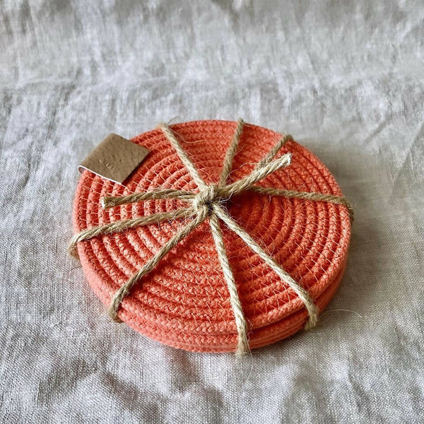 Coral Rope Coasters - Shop Motif