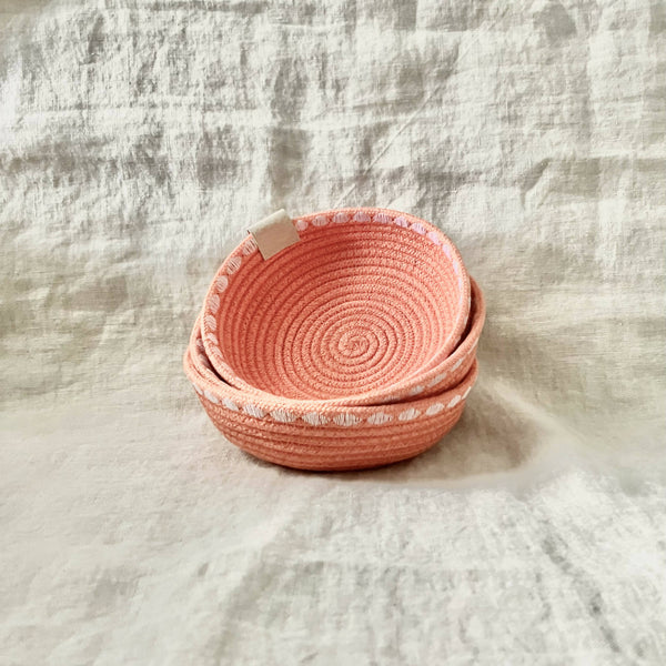 Coral Trinket Rope Bowl - Shop Motif