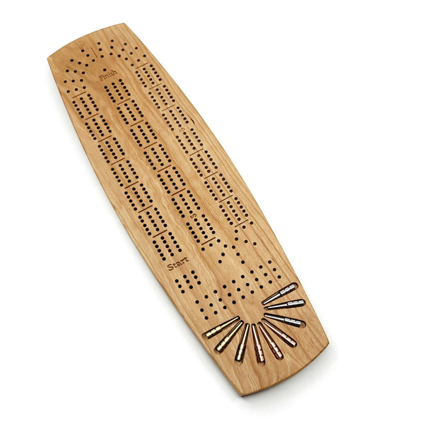 Cribbage Board -Cherry