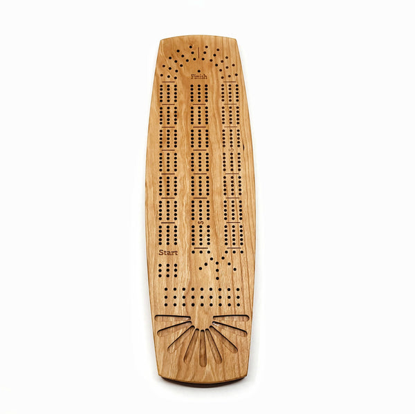 Cribbage Board -Cherry