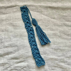 Crochet Star Stitched Bookmark with Decorative Beading - Shop Motif 