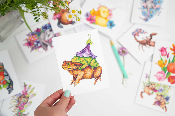 Cuddly Toads Greeting Card