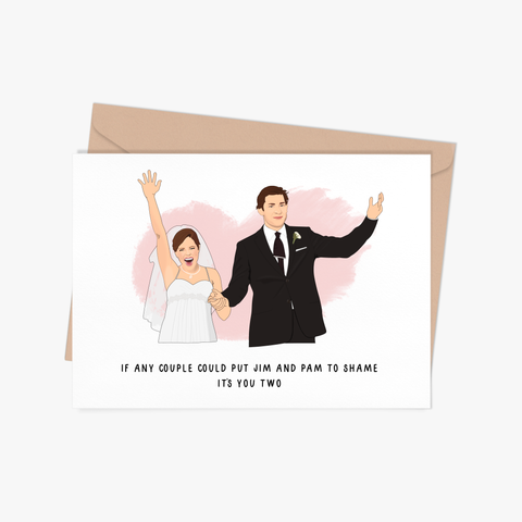 Jim and Pam Wedding Greeting Card