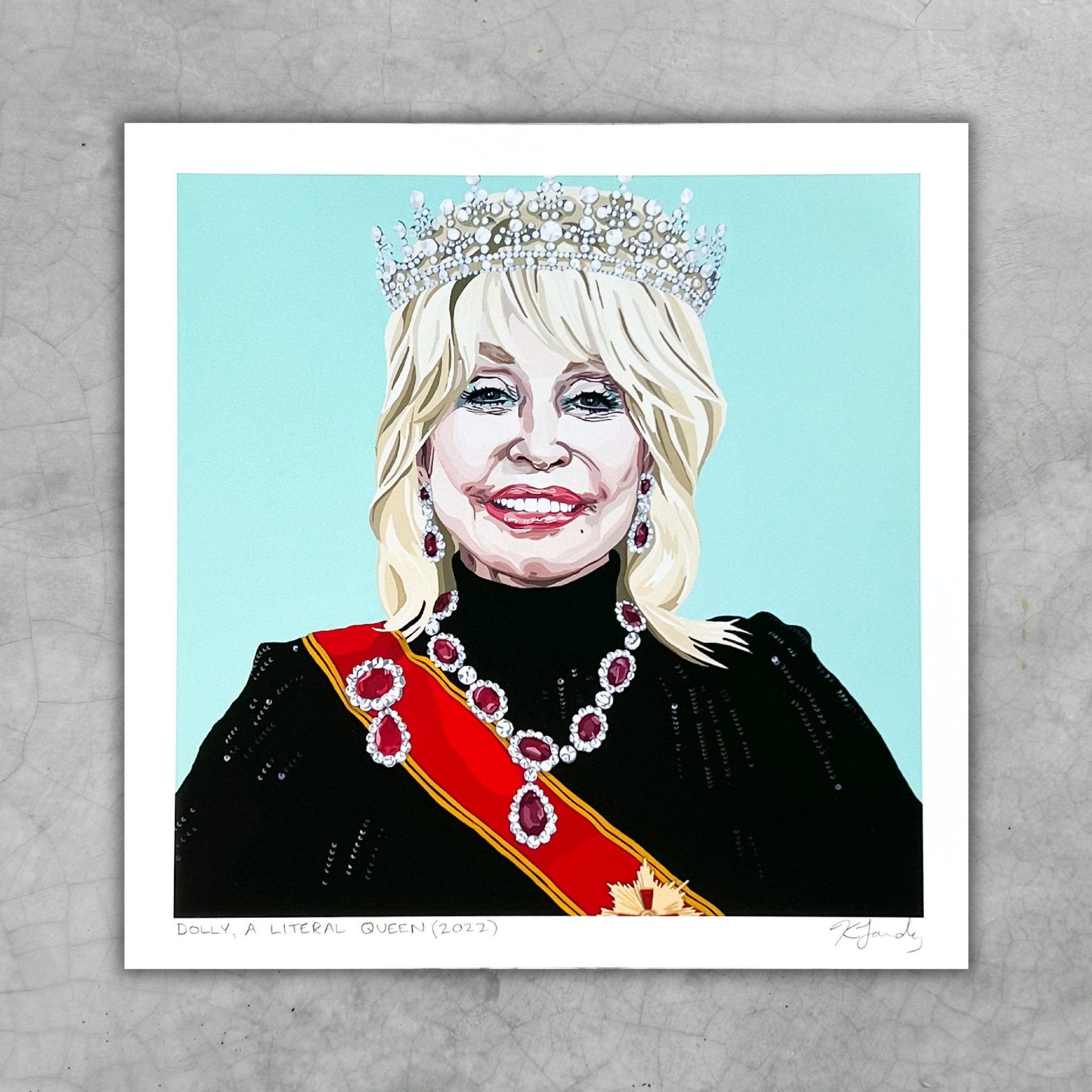 Dolly Parton 8x8" art print - Shop Motif