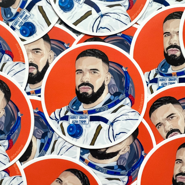 Drake Astronaut sticker - Shop Motif