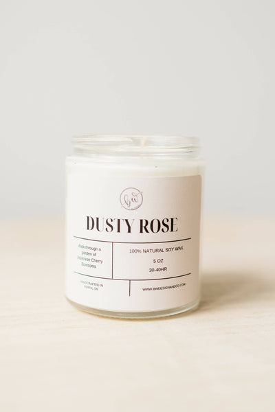 Dusty Rose Soy Candle - 5oz