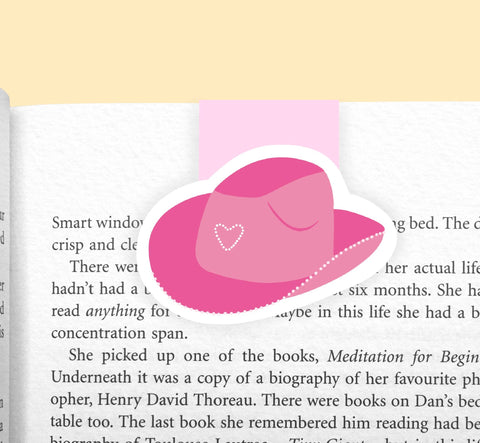 Cowgirl/ Cowboy Hat Magnetic Bookmark