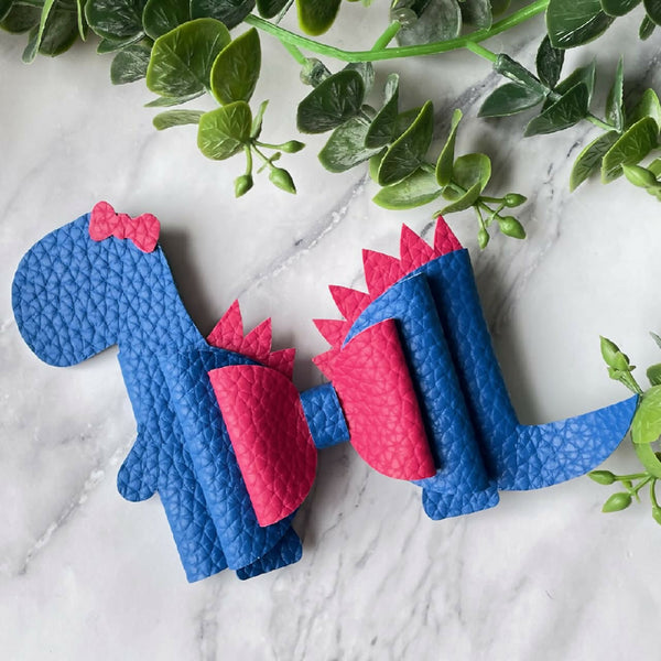 Dinosaur Blue - Novelty Bow