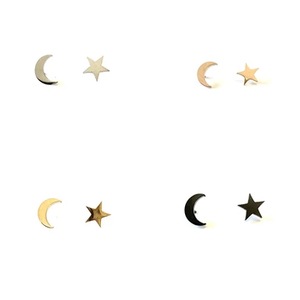 Moon & Star Earrings 