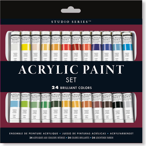 Studio Series Acrylic Paint Set (24 colors)