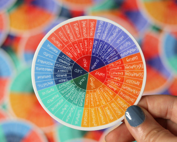 Feelings Wheel Vinyl Sticker