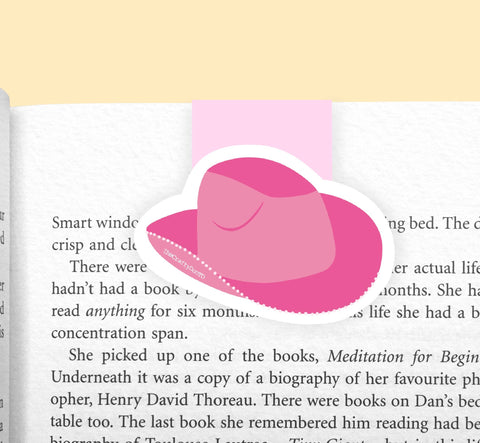 Cowgirl/ Cowboy Hat Magnetic Bookmark