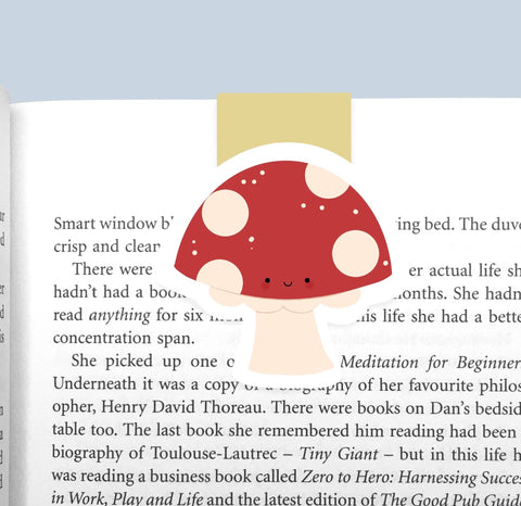 Mushroom Magnetic Bookmark