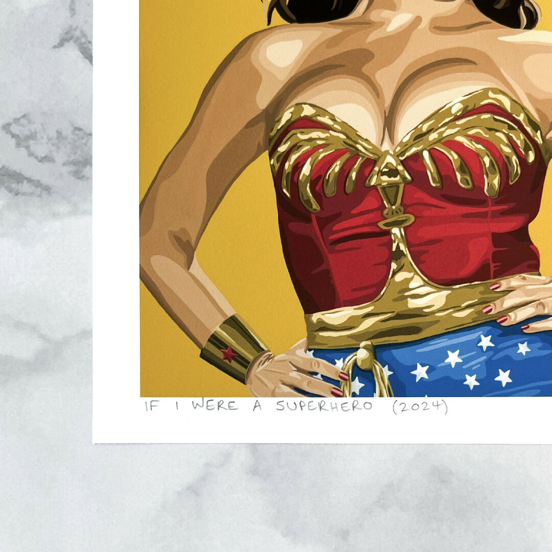 Beyonce superhero art print (2 sizes)