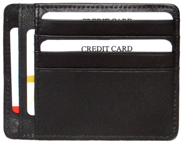 Genuine Leather Cowhide Leather Slim Card Wallet