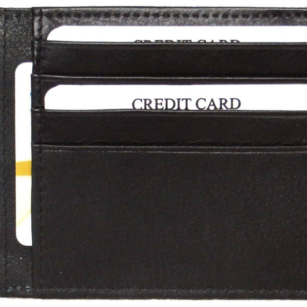 Genuine Leather Cowhide Leather Slim Card Wallet