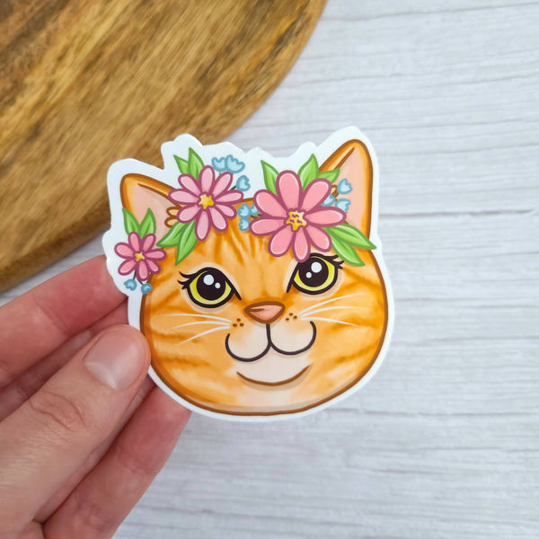 Flower Crown Orange Tabby 3