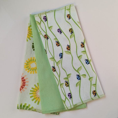 Flowers and Lady Bugs- Unpaper Towels - Shop Motif