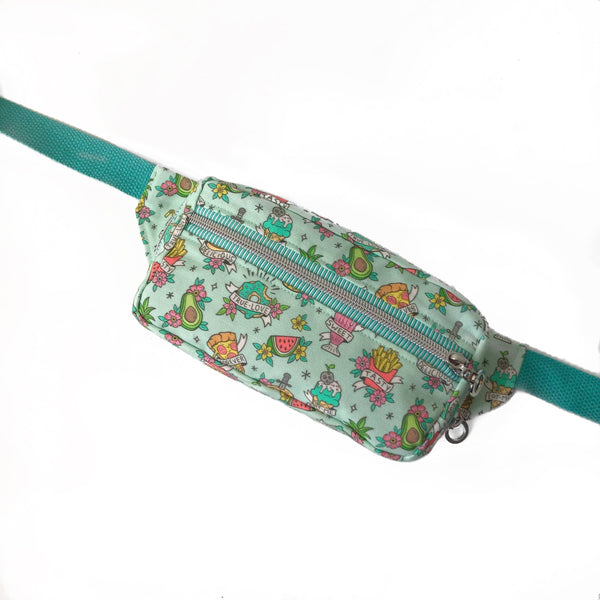 Food Tattoo (Mint) Belt Bag