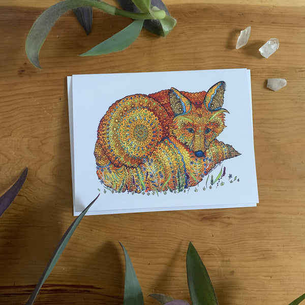 Fox Greeting Card - Shop Motif