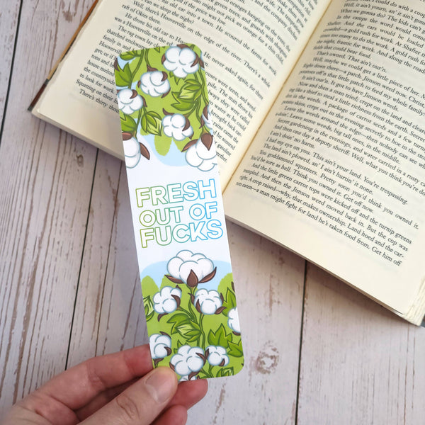 Fresh Out Of Fucks Glossy Bookmark (2x7") - Shop Motif