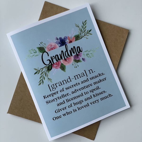 Grandma Definition - Card - Shop Motif