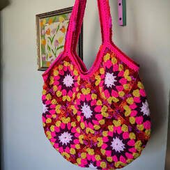 Granny Square Purse - Flagging