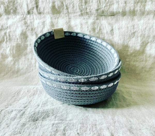 Grey Trinket Rope Bowl