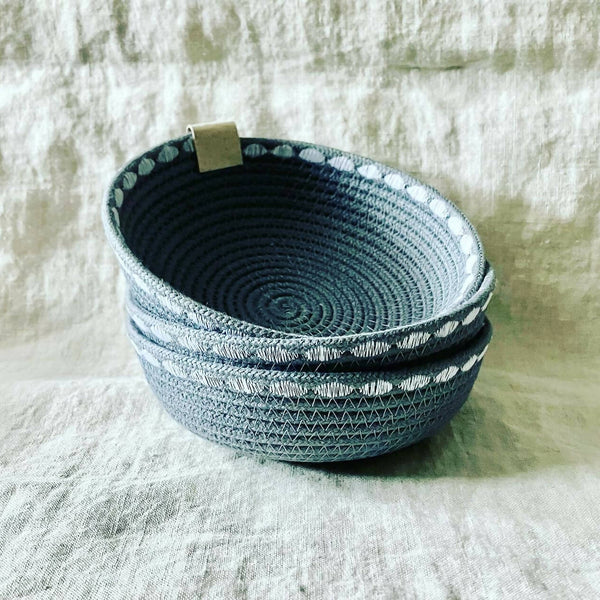 Grey Trinket Rope Bowl - Shop Motif