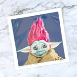 Grogu's New 'Do art print (baby Yoda) - 2 sizes - Shop Motif 