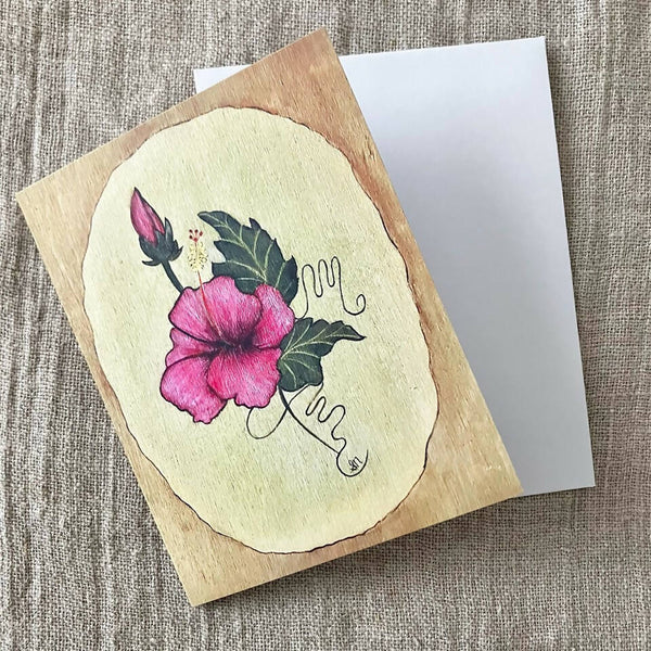 Hibiscus Notecard