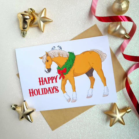 Holiday Horse 5x7" Greeting Card - Shop Motif